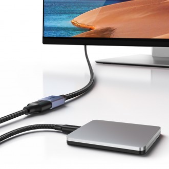 Ugreen prodlužovací kabel adaptéru USB (samec) - USB (samice) 3.0 5Gb/s 2m šedý (US115)