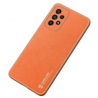 Dux Ducis Yolo elegant cover made of ecological leather for Samsung Galaxy A33 5G orange