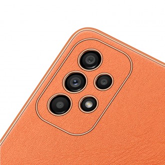 Dux Ducis Yolo elegant cover made of ecological leather for Samsung Galaxy A33 5G orange