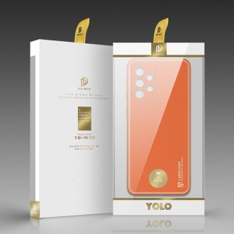 Dux Ducis Yolo elegant cover made of ecological leather for Samsung Galaxy A33 5G orange