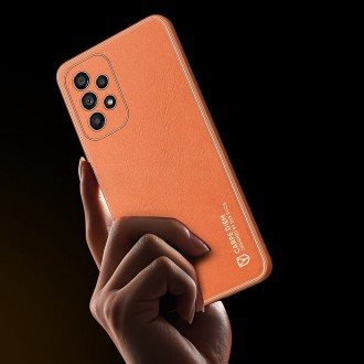 Dux Ducis Yolo elegant cover made of ecological leather for Samsung Galaxy A33 5G orange