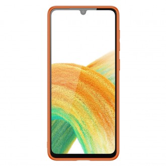 Dux Ducis Yolo elegant cover made of ecological leather for Samsung Galaxy A33 5G orange