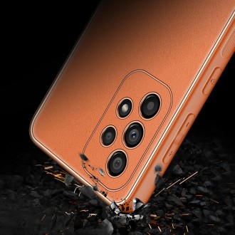 Dux Ducis Yolo elegant cover made of ecological leather for Samsung Galaxy A33 5G orange