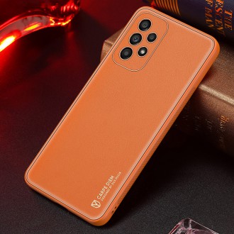 Dux Ducis Yolo elegant cover made of ecological leather for Samsung Galaxy A33 5G orange