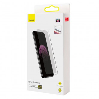 Baseus tempered glass for iPhone 11 Pro Max / iPhone XS Max Privacy Anti Spy (privatization) with speaker cover + positioner (SGBL061702) (case friend