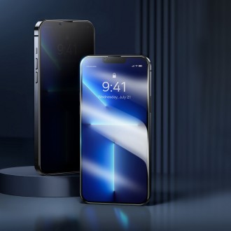 Baseus tempered glass for iPhone 11 Pro Max / iPhone XS Max Privacy Anti Spy (privatization) with speaker cover + positioner (SGBL061702) (case friend