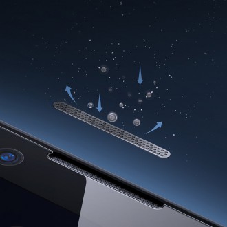 Baseus tempered glass for iPhone 11 Pro Max / iPhone XS Max Privacy Anti Spy (privatization) with speaker cover + positioner (SGBL061702) (case friend