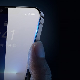 Baseus tempered glass for iPhone 11 Pro Max / iPhone XS Max Privacy Anti Spy (privatization) with speaker cover + positioner (SGBL061702) (case friend