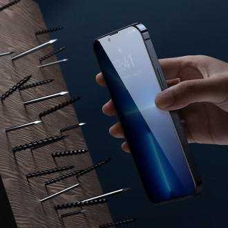 Baseus tempered glass for iPhone 11 Pro Max / iPhone XS Max Privacy Anti Spy (privatization) with speaker cover + positioner (SGBL061702) (case friend