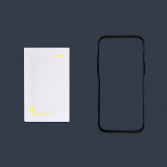 Baseus tempered glass for iPhone 11 Pro Max / iPhone XS Max Privacy Anti Spy (privatization) with speaker cover + positioner (SGBL061702) (case friend