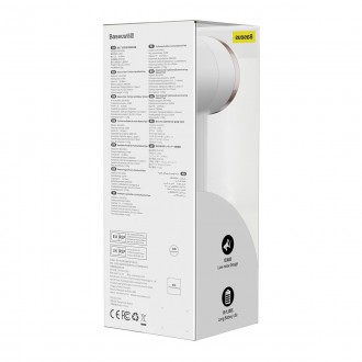 Baseus mini fan fan powerbank with built-in USB Type C cable 4000mAh white (ACFX010102)