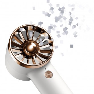 Baseus mini fan fan powerbank with built-in USB Type C cable 4000mAh white (ACFX010102)