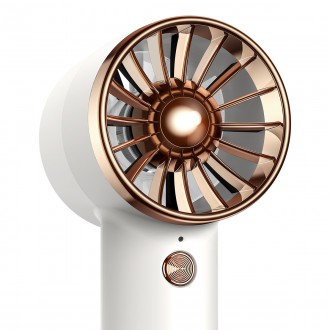 Baseus mini fan fan powerbank with built-in USB Type C cable 4000mAh white (ACFX010102)