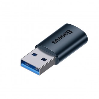 Baseus Ingenuity Series Mini USB 3.1 OTG to USB Type C adapter blue (ZJJQ000103)