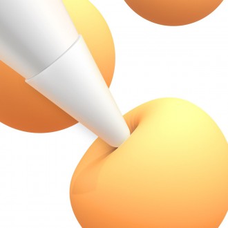 Baseus vyměnitelné silikonové hroty pro stylus 12ks. bílá (jemná)