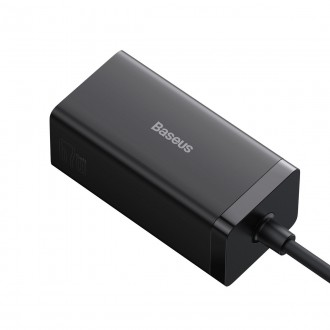 Rychlá nabíječka Baseus GaN5 Pro HUB HDMI 2 x USB-C / USB-A / HDMI 4K 30Hz 1,5m černá + USB-C kabel - USB-C 100W 40Gb/s (USB4) 1m (CCGP110201)