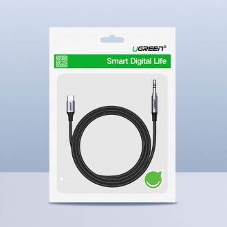 Ugreen kabel USB C - mini jack 3,5 mm 1 m šedý (AV143)