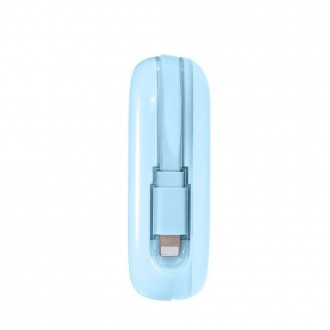 Powerbanka Joyroom 10000mAh Jelly Series 22,5W s vestavěným Lightning kabelem modrý (JR-L003)
