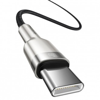 [RETURNED ITEM] Baseus Cafule Series Metal Data USB Type C - USB Typ C Cable Power Delivery 100 W (20 V / 5 A) 2 m black (CATJK-D01)