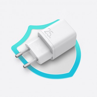 Joyroom Fast USB Type C Wall Charger 25W 3A EU Plug White (L-P251)