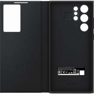 Samsung Smart Clear View Standing Cover Case Antibacterial Samsung Galaxy S22 Ultra Smart Flip Case Black (EF-ZS908CBEGEE)