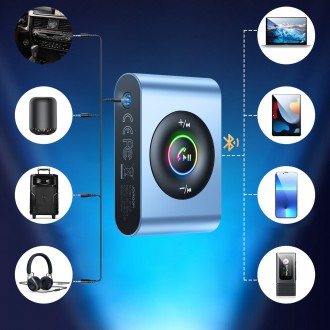 Joyroom car Bluetooth 5.3 transmitter and hands-free kit for AUX 3.5mm mini jack port (JR-CB1)