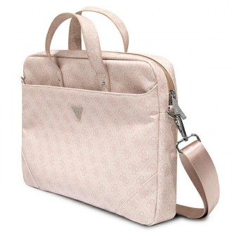 Guess Bag GUCB15P4TP 16 &quot;rose / pink Saffiano 4G Triangle Logo