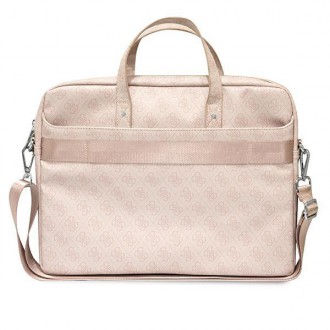 Guess Bag GUCB15P4TP 16 &quot;rose / pink Saffiano 4G Triangle Logo