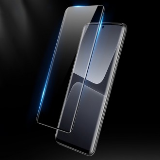 Dux Ducis Tempered Glass Zakřivené celoobrazovkové tvrzené sklo pro Xiaomi 13 Pro s černým rámečkem