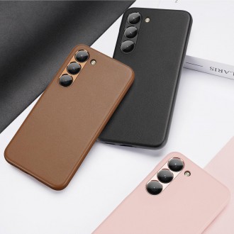 Pouzdro Dux Ducis Grit pro Samsung Galaxy S23+ elegantní kryt z umělé kůže MagSafe růžové