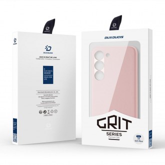 Pouzdro Dux Ducis Grit pro Samsung Galaxy S23+ elegantní kryt z umělé kůže MagSafe růžové