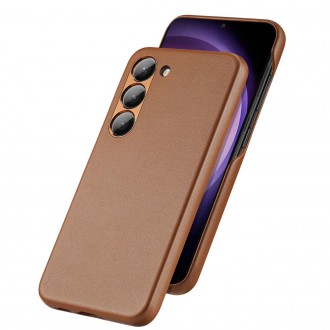 Pouzdro Dux Ducis Grit pro Samsung Galaxy S23+ elegantní kryt z umělé kůže MagSafe hnědé