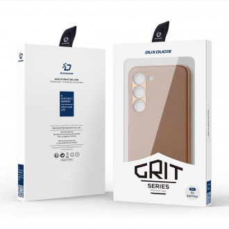 Pouzdro Dux Ducis Grit pro Samsung Galaxy S23+ elegantní kryt z umělé kůže MagSafe hnědé