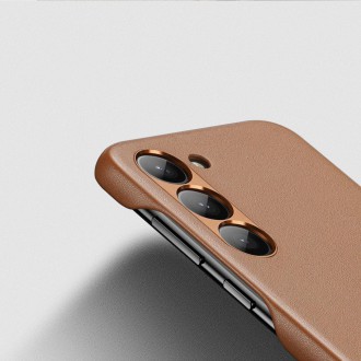 Pouzdro Dux Ducis Grit pro Samsung Galaxy S23+ elegantní kryt z umělé kůže MagSafe hnědé