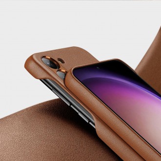 Pouzdro Dux Ducis Grit pro Samsung Galaxy S23+ elegantní kryt z umělé kůže MagSafe hnědé