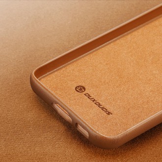 Pouzdro Dux Ducis Grit pro Samsung Galaxy S23+ elegantní kryt z umělé kůže MagSafe hnědé