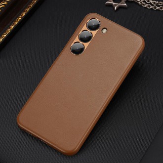 Pouzdro Dux Ducis Grit pro Samsung Galaxy S23+ elegantní kryt z umělé kůže MagSafe hnědé