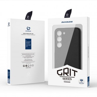 Pouzdro Dux Ducis Grit pro Samsung Galaxy S23+ elegantní kryt z umělé kůže MagSafe černý