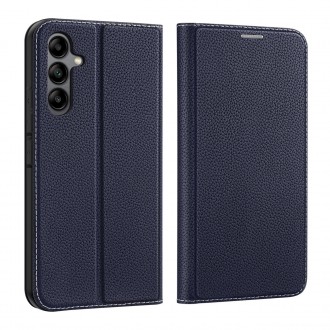 Pouzdro Dux Ducis Skin X2 pro Samsung Galaxy A34 5G flip cover stojánek na peněženku modrý