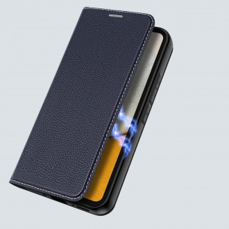 Pouzdro Dux Ducis Skin X2 pro Samsung Galaxy A34 5G flip cover stojánek na peněženku modrý