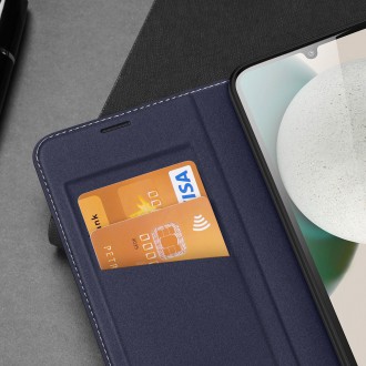 Pouzdro Dux Ducis Skin X2 pro Samsung Galaxy A34 5G flip cover stojánek na peněženku modrý
