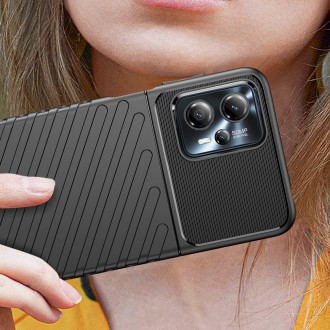Pouzdro Thunder Case pro Motorola Moto G13 silikonové pancéřové pouzdro černé