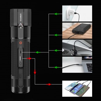 Choetech startér s powerbankou 8000mAh - LED svítilna černá (TC0016)