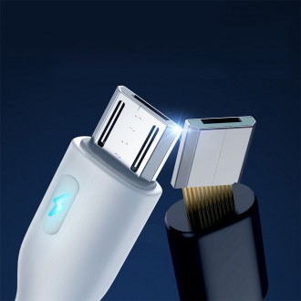 USB kabel - micro USB 2.4A 2m Joyroom S-UM018A13 - bílý