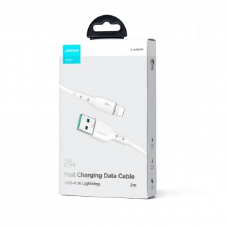 USB kabel - Lightning 2,4A 2m Joyroom S-UL012A13 - bílý