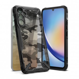 Pouzdro Ringke Fusion X pro Samsung Galaxy A34 5G pancéřový kryt camo black