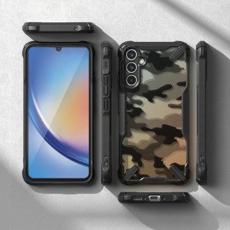 Pouzdro Ringke Fusion X pro Samsung Galaxy A34 5G pancéřový kryt camo black