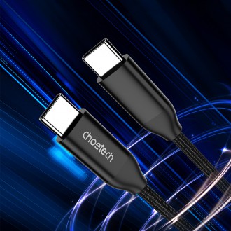 Choetech nabíjecí a datový kabel USB-C - USB-C PD3.1 240W 480 Mbps 2m černý (XCC-1036)
