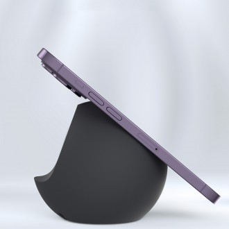 Držák bezdrátové nabíječky MagSafe pro iPhone a Apple Watch Stojan na nabíječku telefonu Choetech White Pink