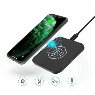 Choetech Qi 10W wireless charger for phone headphones black (T511-S)